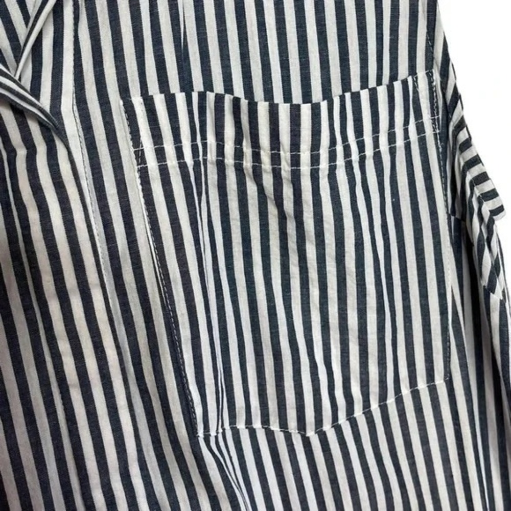 Derek‎ Lam 10 Crosby Size 2 Striped Shirt Tie Waist Mini Dress - Picture 15 of 16